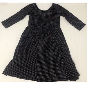 Alice & Ames Navy Blue Polka Dot Dress